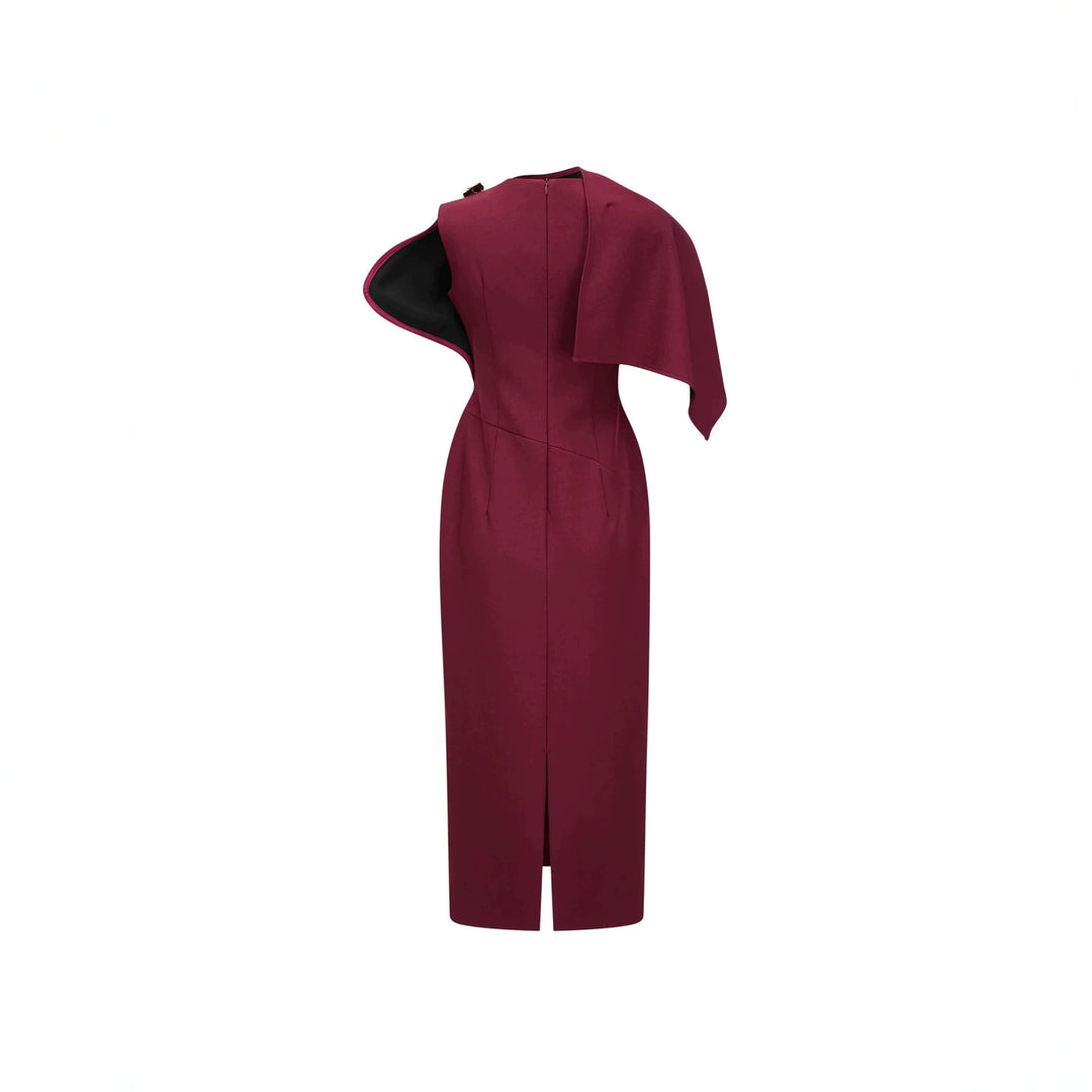 Damen Elegantes Abendkleid mit schulterfreiem Design und raffinierten Drapierungen Echo Archiv