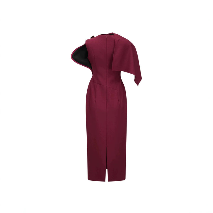 Damen Elegantes Abendkleid mit schulterfreiem Design und raffinierten Drapierungen Echo Archiv