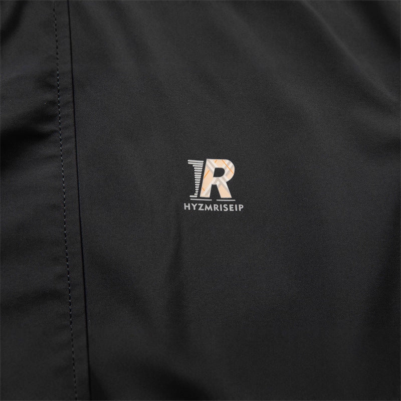 Herren Leichte City-Utility-Jacke mit Stehkragen, verdeckter Frontleiste und Reißverschlusstaschen Echo Archiv