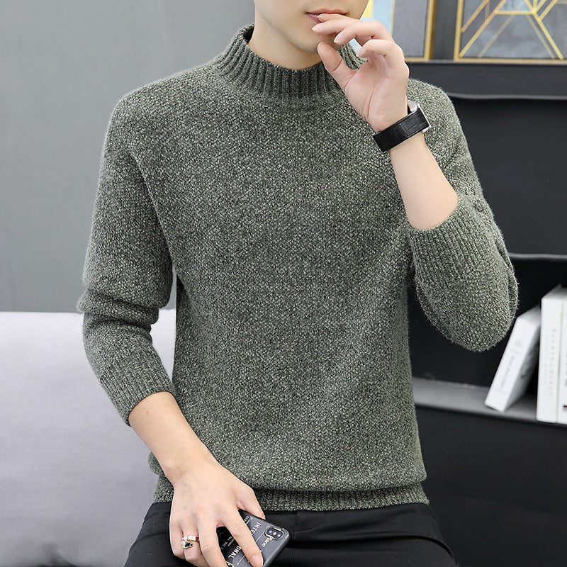 Herren warmer Rollkragenpullover aus weichem Strick Echoarchiv