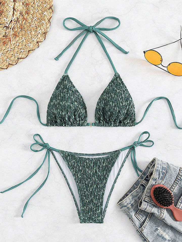 Damen Triangel-Bikini mit verspieltem Knotendesign Echo Archiv
