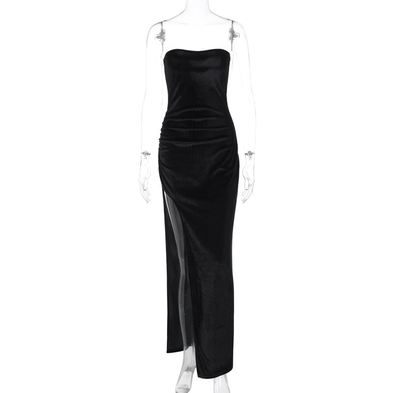 Damen Strapless Abendkleid mit eleganter Drapierung Echo Archiv