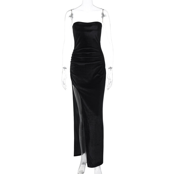 Damen Strapless Abendkleid mit eleganter Drapierung Echo Archiv