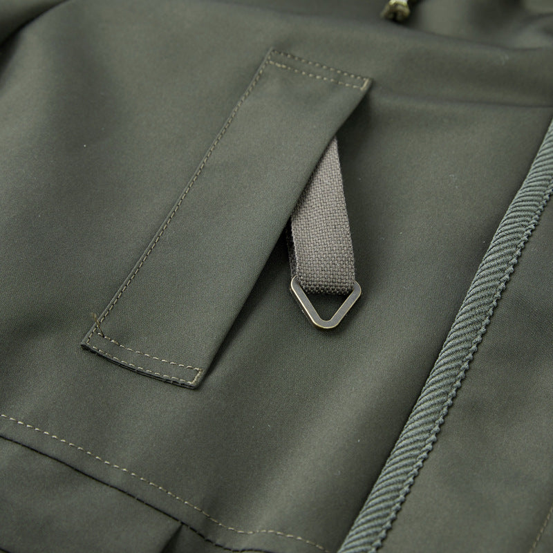 Herren wattierte Parka-Jacke mit Teddyfutter, Kapuze und multifunktionalen Taschen Echoarchiv