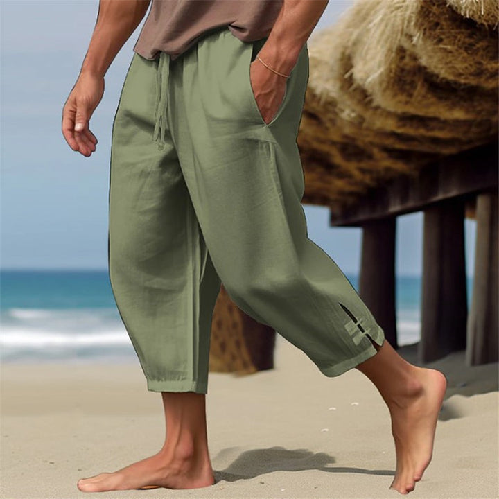 Herren lockere Strandhose mit atmungsaktivem Material und elastischem Bund Echoarchiv