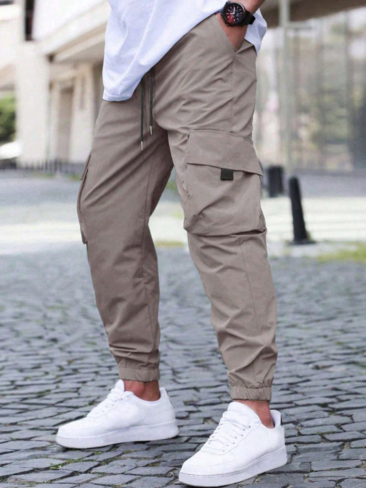 Herren praktische Cargo-Jogginghose mit elastischem Bund und mehreren Seitentaschen Echoarchiv