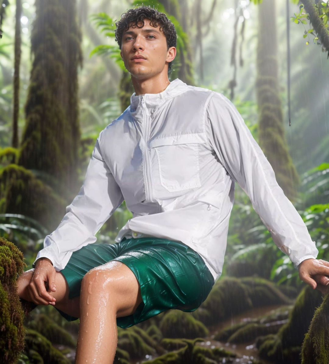 Herren leichte und atmungsaktive Outdoor-Jacke mit Kapuze Echoarchiv