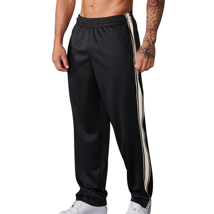 Herren sportliche Trainingshose mit seitlichen Streifen Echoarchiv