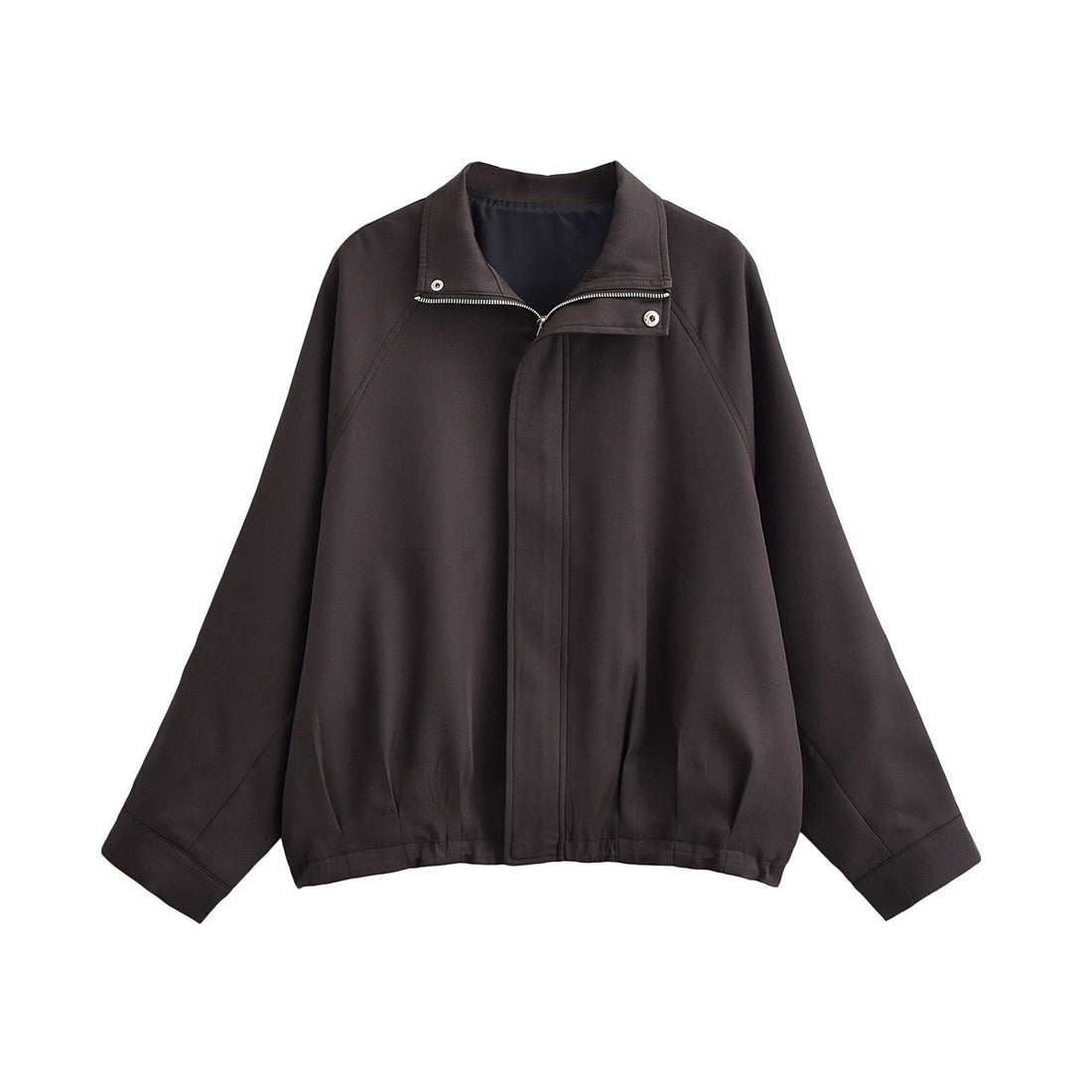 Damen Leichte Oversize-Bomberjacke mit Stehkragen, Raglanärmeln und elastischem Saum Echo Archiv