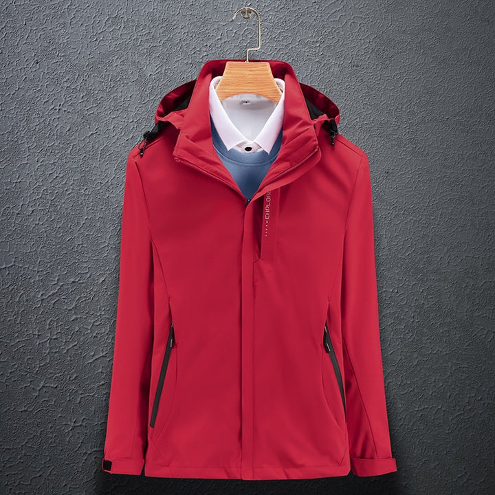 Herren Funktionale Wind- und Wetterjacke Echo Archiv