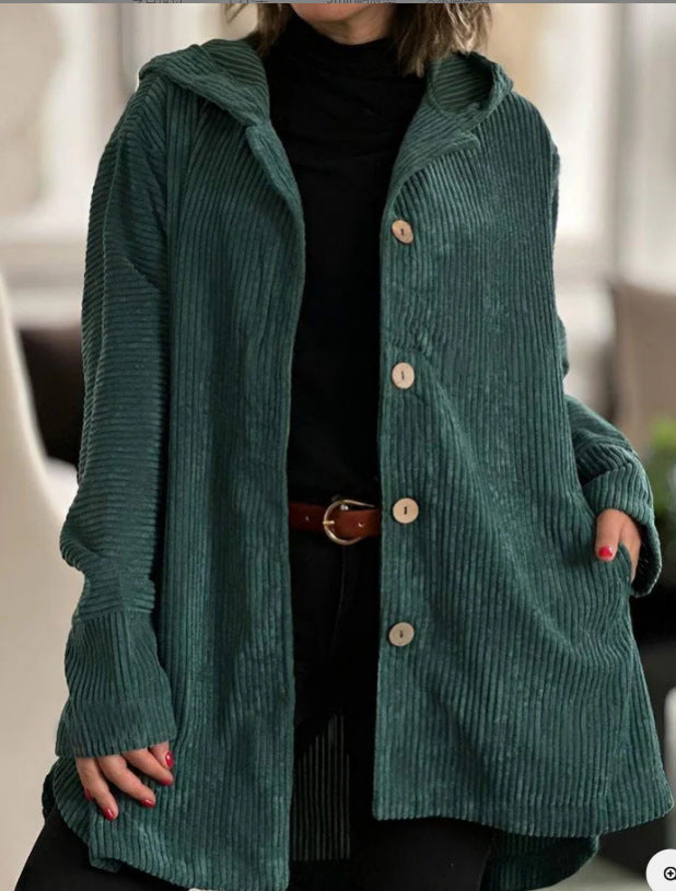 Echoarchiv | Hooded Casual-Jacke mit Fronttaschen