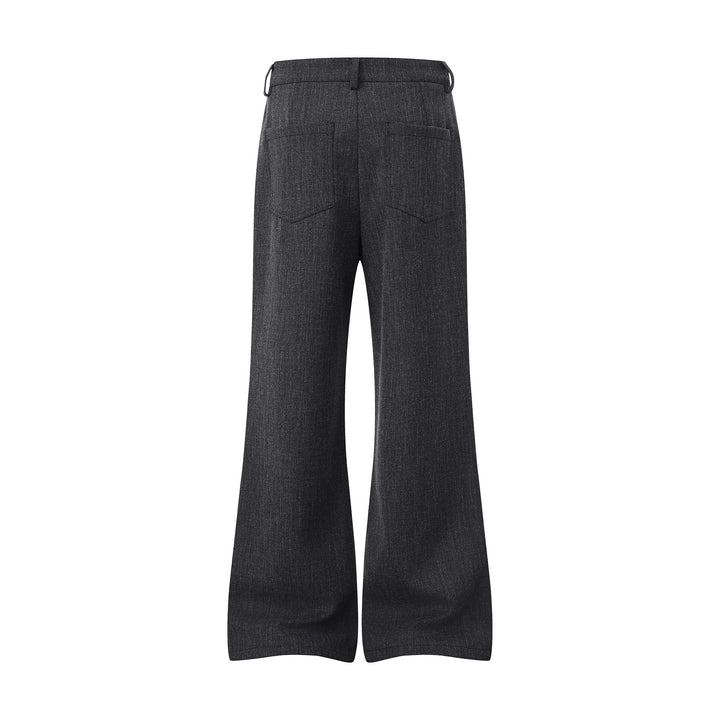 Damen Weite High‑Waist Culotte-Hose aus strukturierter Wollmischung Echoarchiv