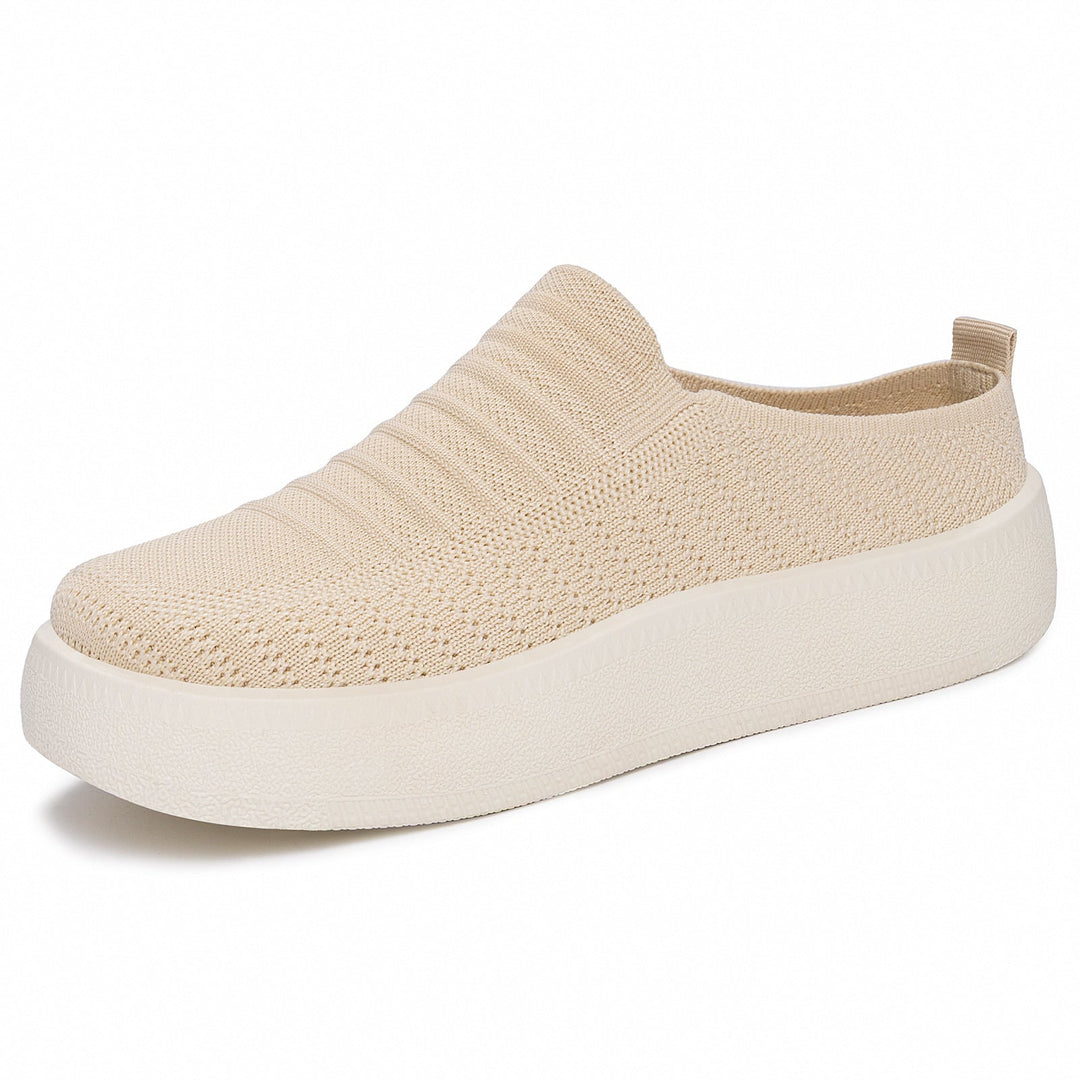 Damen Flexible Slip-On Sneaker mit elastischer Oberflächenstruktur Echo Archiv