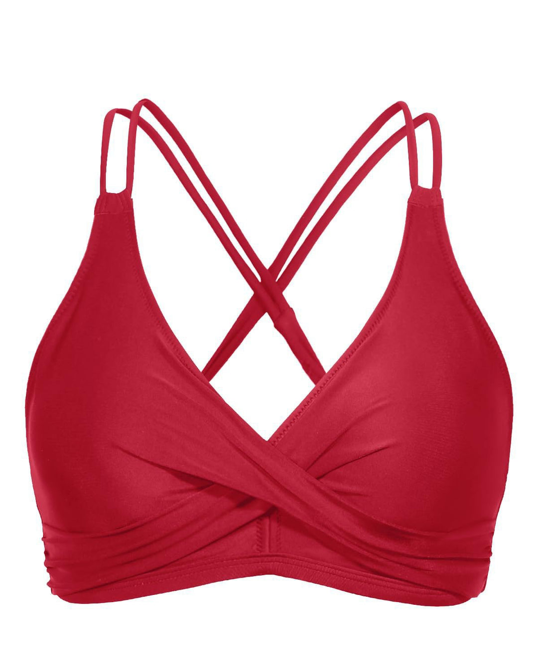 Damen Sportliches Bikinioberteil mit raffiniertem Wickeldesign Echo Archiv