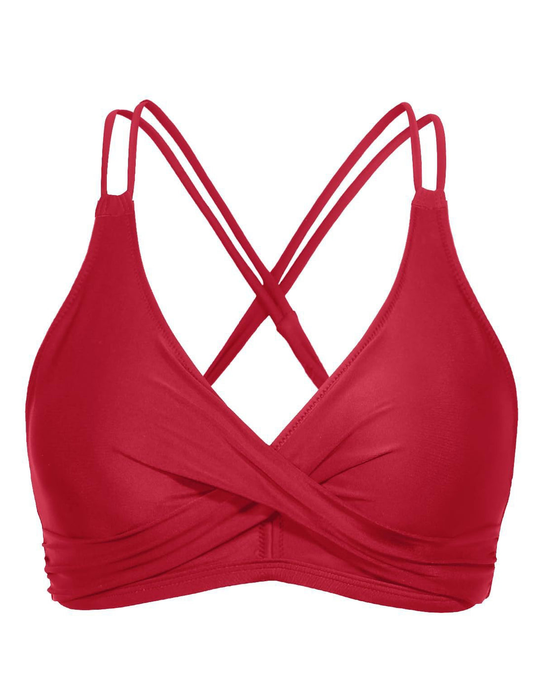 Damen Sportliches Bikinioberteil mit raffiniertem Wickeldesign – Maréssa