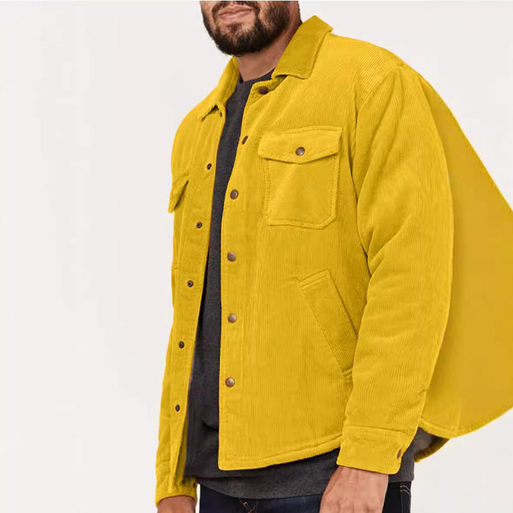 Herren lässige Cordjacke mit praktischen Brust- und Seitentaschen Echoarchiv