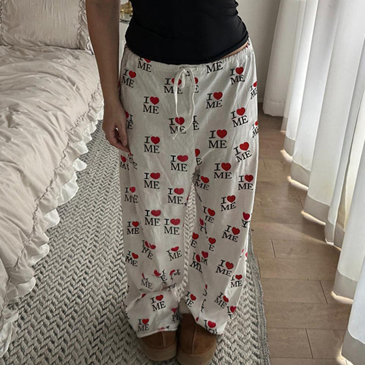 Damen Bequeme Lounge-Hosen mit einzigartigem Motiv Echo Archiv