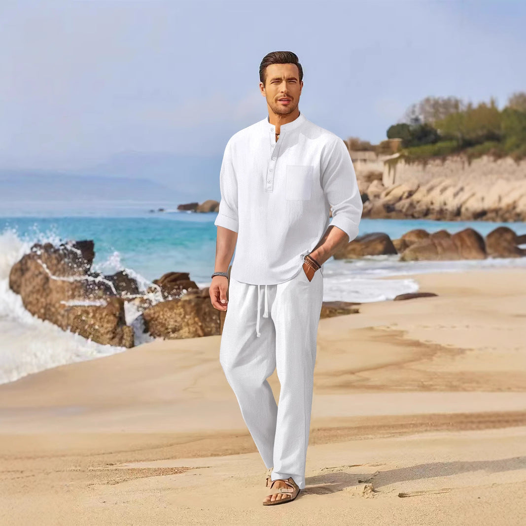 Herren lässiges Sommeroberteil und lockere Hose Echoarchiv