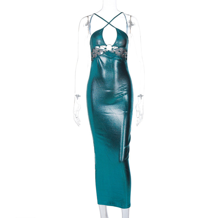 Damen Körperbetontes Abendkleid mit tiefem Ausschnitt Echo Archiv