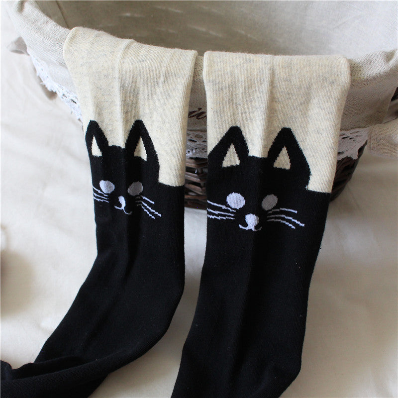 Mädchen Leggings mit Katzenmotiv Echo Archiv
