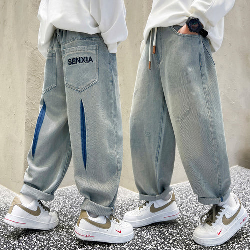 Herren weite Jeans mit modernem Schnitt und kreativen Details Echo Archiv