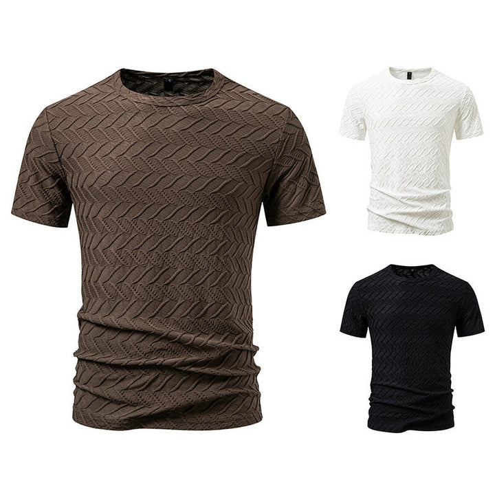 Herren modisches T-Shirt mit strukturiertem Design Echoarchiv