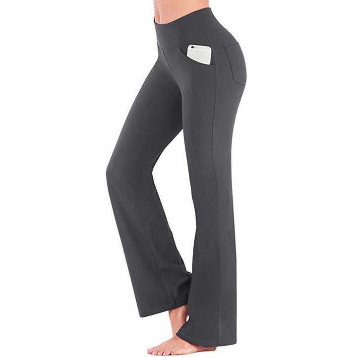 Damen nan ausgestellte Highwaist Yogahose mit seitlicher Handytasche und formendem Komfortbund Echo Archiv