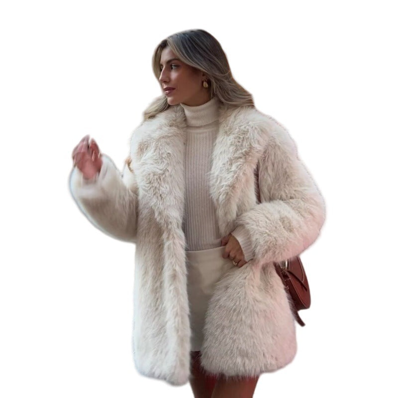 Damen Kurzjacke aus voluminösem Hochflor‑Kunstpelz mit Oversize‑Silhouette Echo Archiv