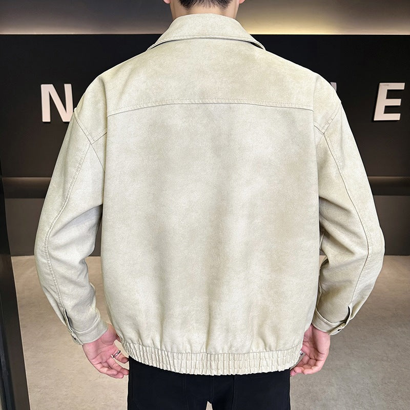 Herren Modische Jacke im Lederlook Echo Archiv