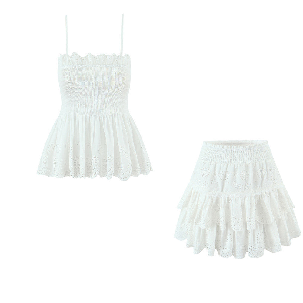 Damen Baumwoll Rüschenshorts Echo Archiv