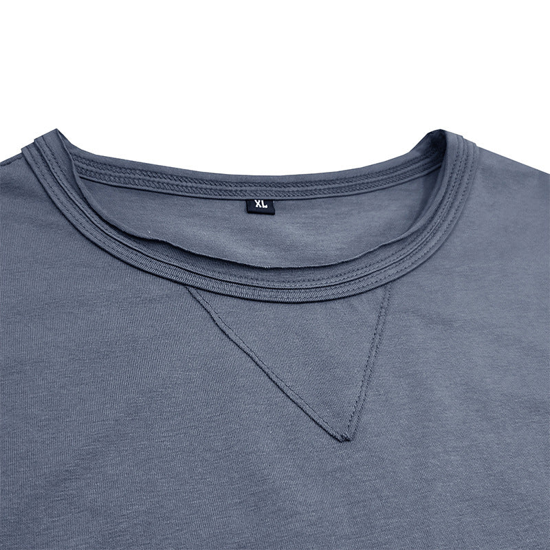 Herren klassisches Rundhals-T-Shirt aus hochwertiger Baumwolle Echoarchiv