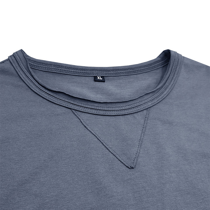 Herren klassisches Rundhals-T-Shirt aus hochwertiger Baumwolle Echoarchiv