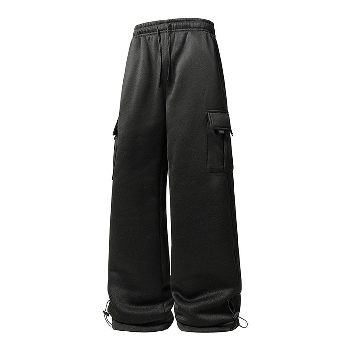 Herren Weite Cargo-Jogginghose mit Thermofleece, Tunnelzugbund & verstellbaren Beinabschlüssen Echoarchiv