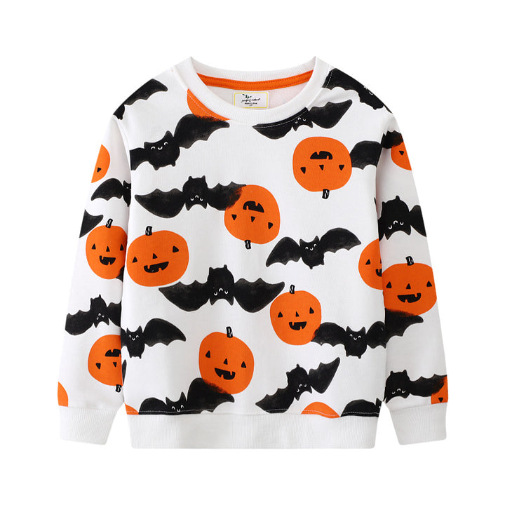 Mädchen Sweatshirt mit niedlichem Halloween-Motiv Echo Archiv