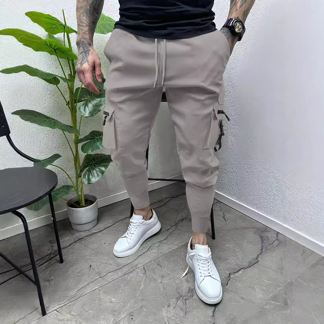 Herren Cargo-Jogginghose mit multifunktionalen Taschen und elastischem Bund Echoarchiv