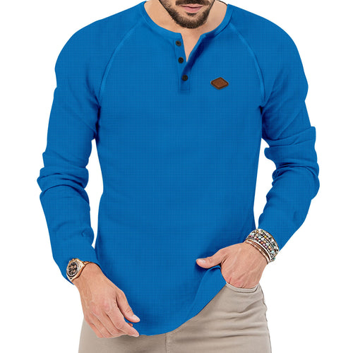Herren Langarmshirt mit modernen Knopfdetails und sportlichem Look Echoarchiv
