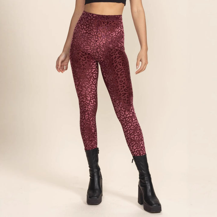 Damen Hochtaillierte Leggings mit animalischem Muster Echo Archiv