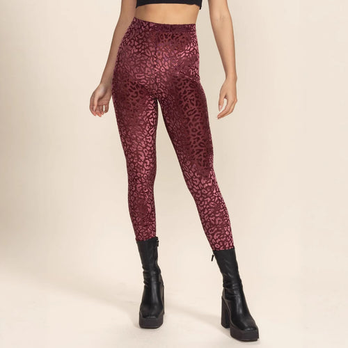 Damen Hochtaillierte Leggings mit animalischem Muster Echo Archiv