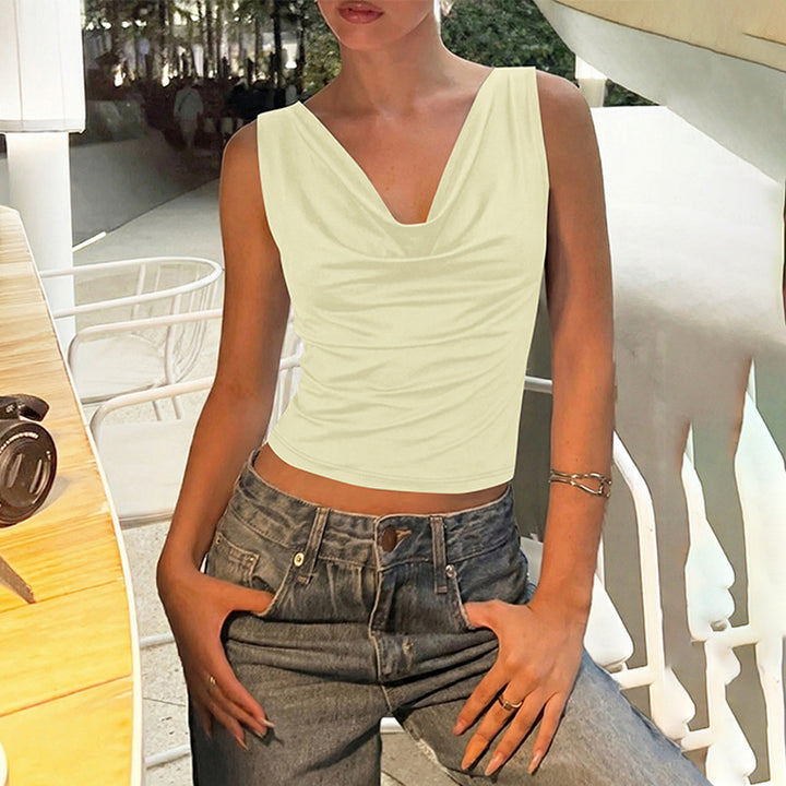 Damen Elegantes Crossover-Oberteil Echo Archiv