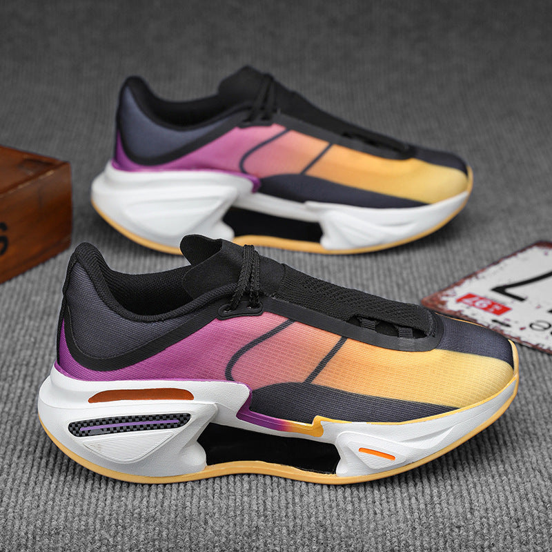 Herren moderne Sneaker mit skulpturierter Plateau-Performancesohle, nahtlosem Strickschaft und integrierter Fersenstütze – Norré
