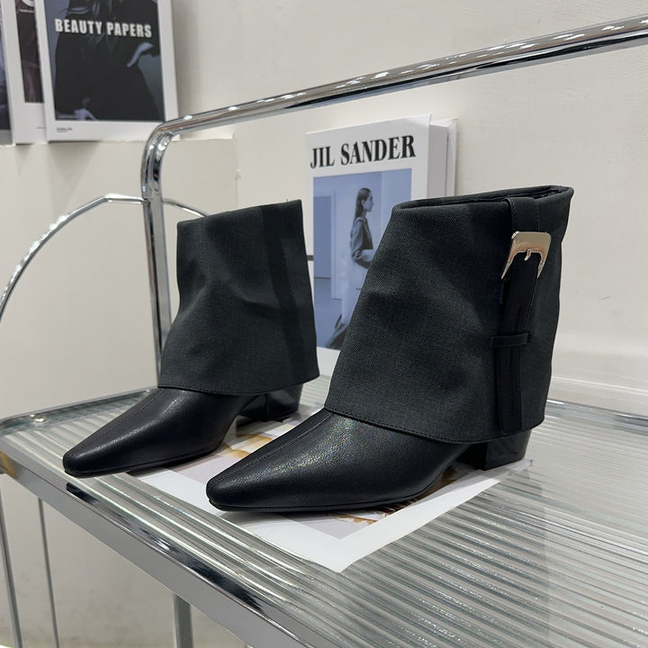 Damen Modische Stiefeletten mit elegantem Wickeldesign Echo Archiv