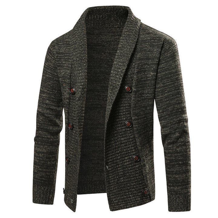 Herren nan Strickjacke mit Schalkragen und doppelter Knopfleiste Echo Archiv