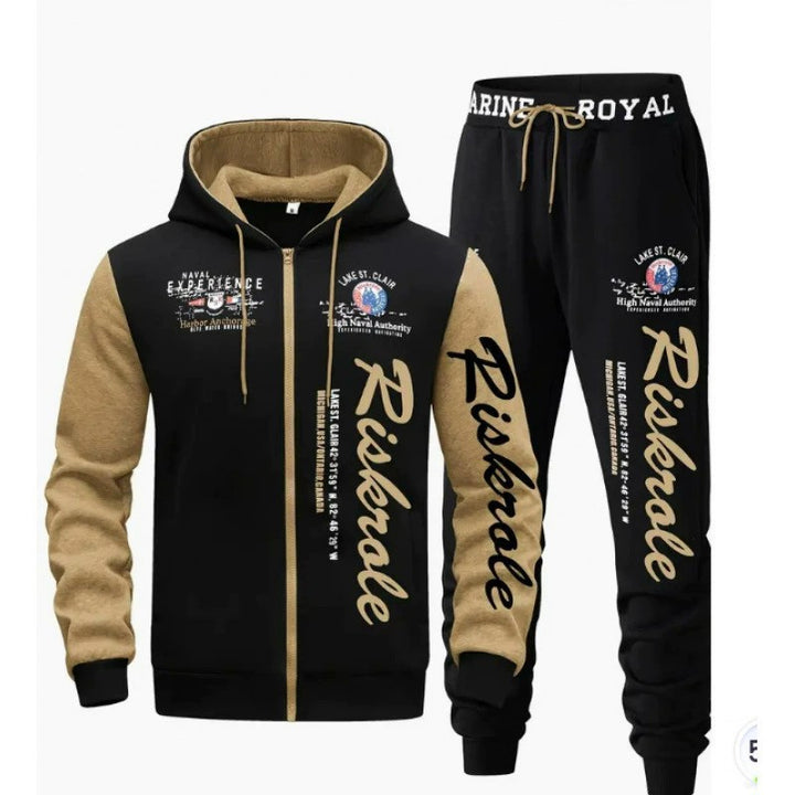 Herren Sportlicher Hoodie- und Jogginghosen-Set Echo Archiv