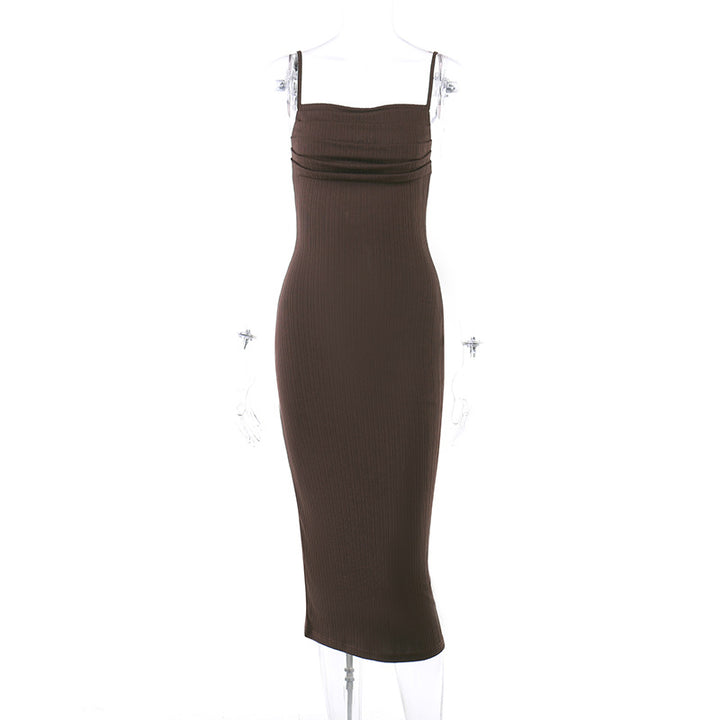 Damen Figurschmeichelndes Midi-Kleid mit dezentem Raffungseffekt Echo Archiv