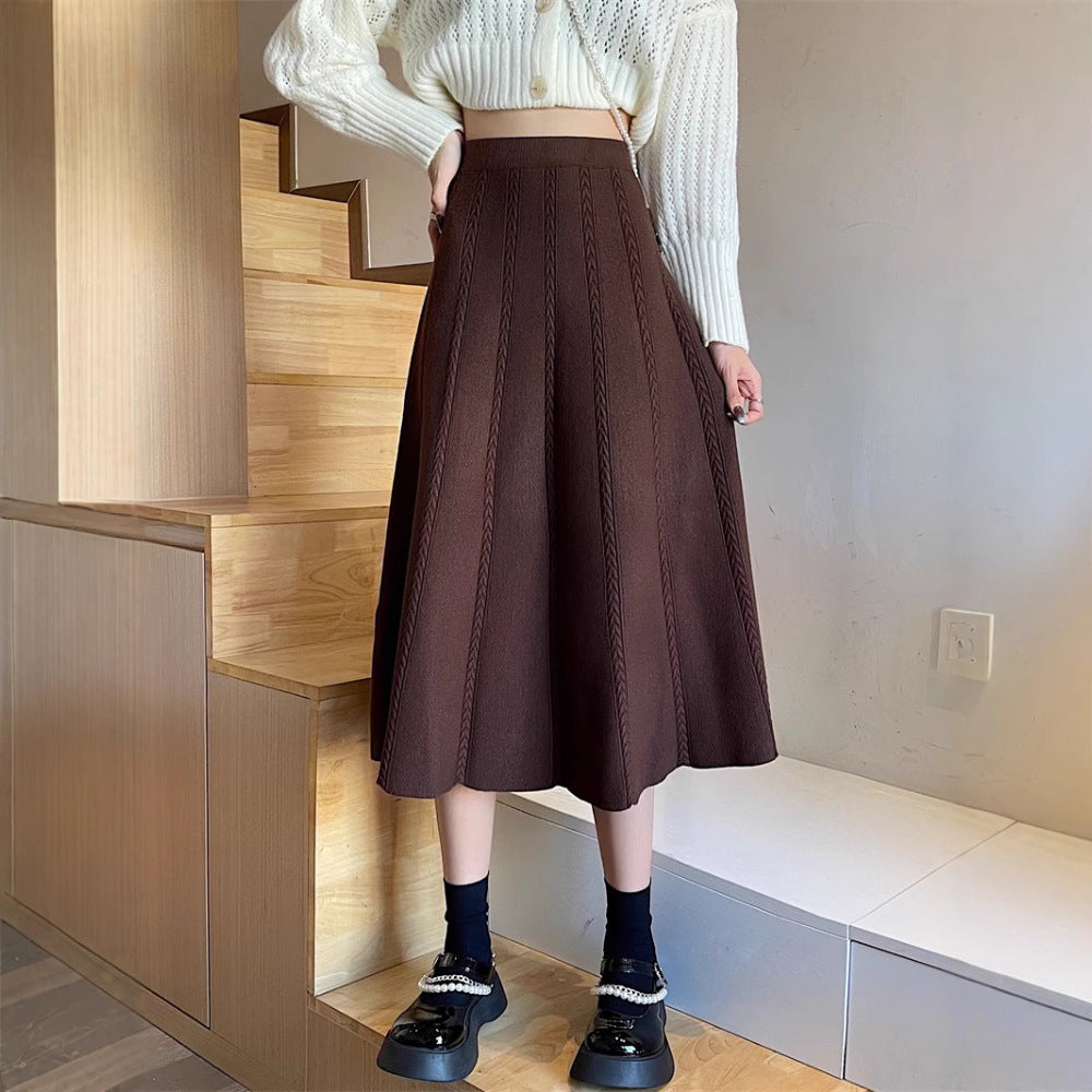 Damen Eleganter Plisseerock mit hohem Taillenschnitt Echo Archiv