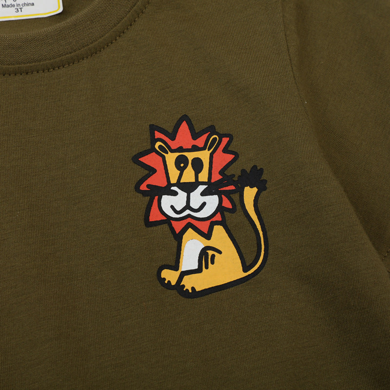 Kinder T-Shirt mit kreativem Löwen-Motiv Echo Archiv