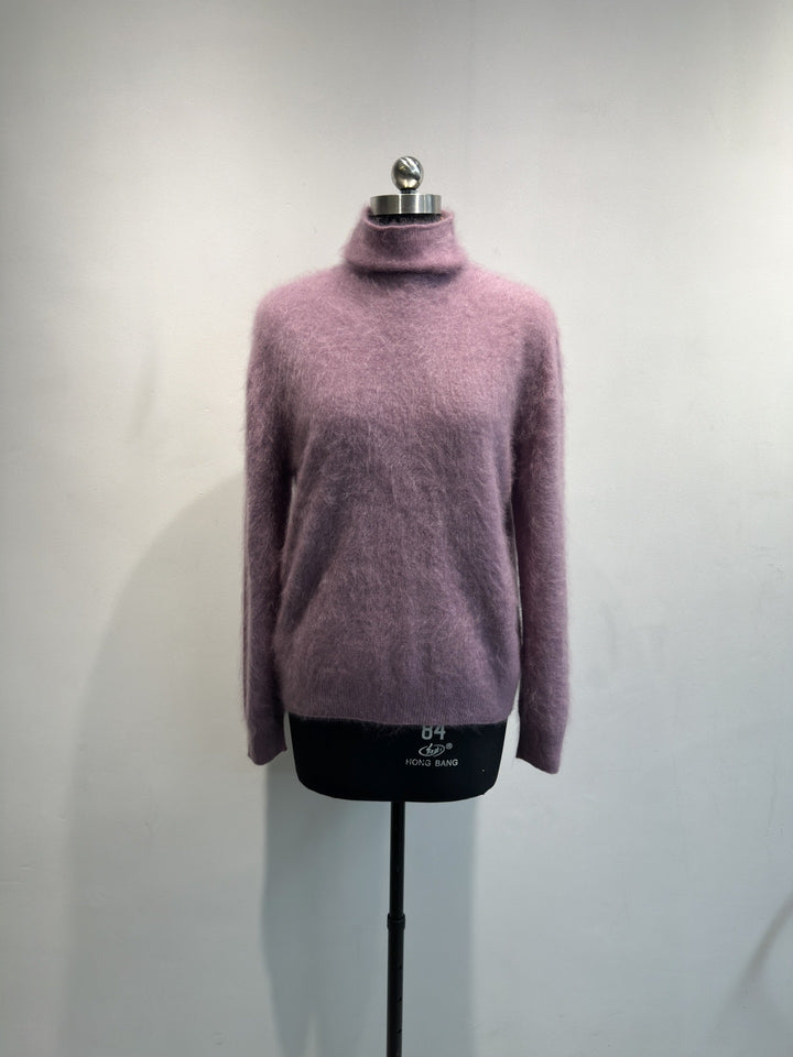 Damen Gemütlicher Rollkragen Strickpullover Echoarchiv