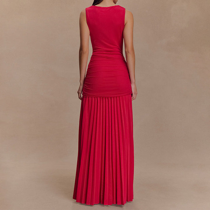 Damen Elegantes Maxikleid mit drapiertem Oberteil Echo Archiv