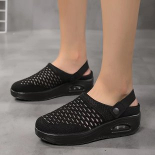 Damen  atmungsaktive Strick-Slingback Sneaker mit Luftpolstersohle Echo Archiv