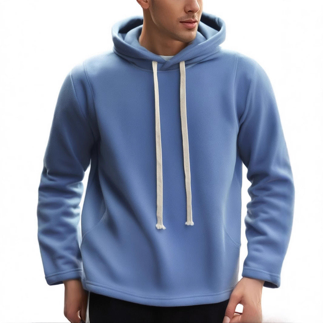 Herren Fleece Kapuzenpullover mit modischem Schnitt und seitlichen Reißverschlüssen Echoarchiv